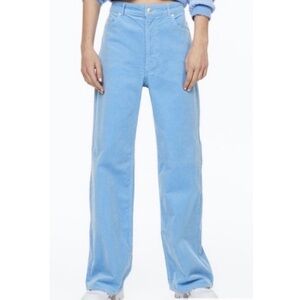 H&M Blue Corduroy Pants